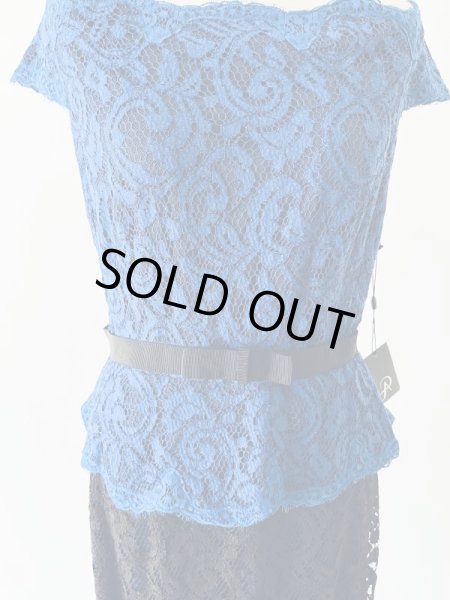 画像2: 1点のみ即発!Adrianna Papell アドリアナパペル Bi-Color Lace Dress 5203 (2)