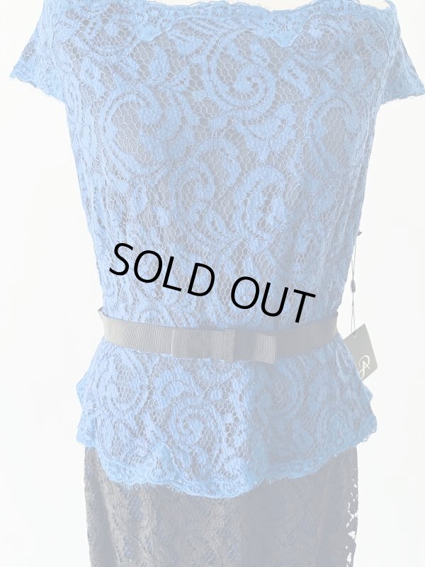 画像2: 1点のみ即発！Adrianna Papell アドリアナパペル　Bi-Color Lace Dress 5203 (2)