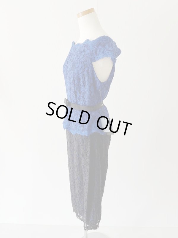 画像4: 1点のみ即発！Adrianna Papell アドリアナパペル　Bi-Color Lace Dress 5203 (4)