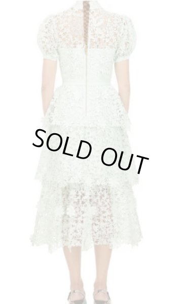 画像2: 【東京ガールズコレクション使用】Self Portrait　セルフポートレート　Mint 3D Guipure Lace Midi Dress  41906 (2)