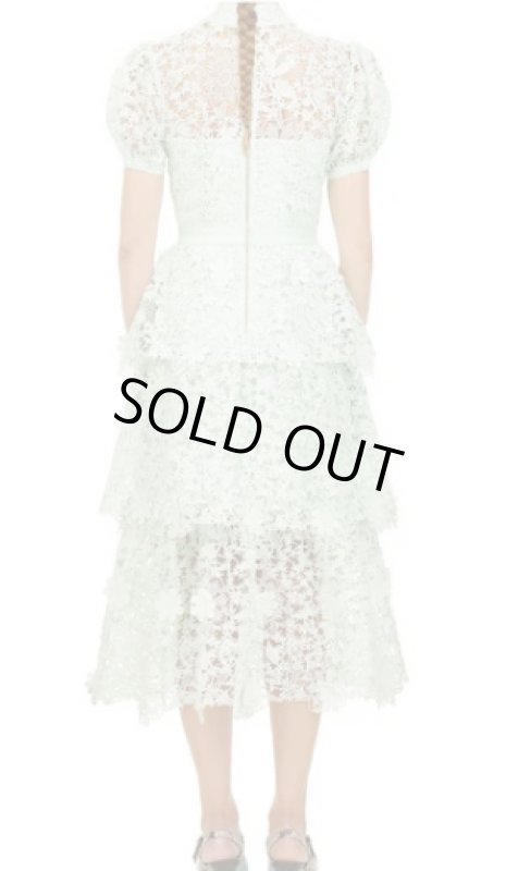 画像2: 【東京ガールズコレクション使用】Self Portrait　セルフポートレート　Mint 3D Guipure Lace Midi Dress  41906 (2)