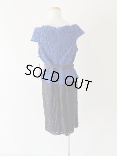 画像3: 1点のみ即発!Adrianna Papell アドリアナパペル Bi-Color Lace Dress 5203 (3)