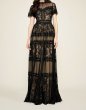 画像1: Tadashi Shoji タダシショージ   camilla Lace Gown　ブラック (1)