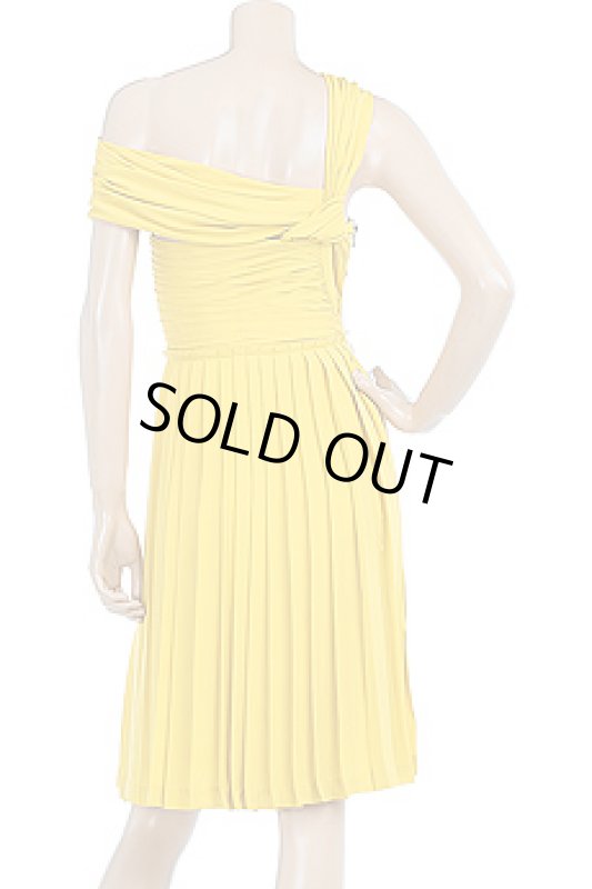 画像2: 【ゴシップガール使用、パリスヒルトン愛用】3.1 Phillip Lim 　Yellow Grecian Draped Cocktail Dress (2)