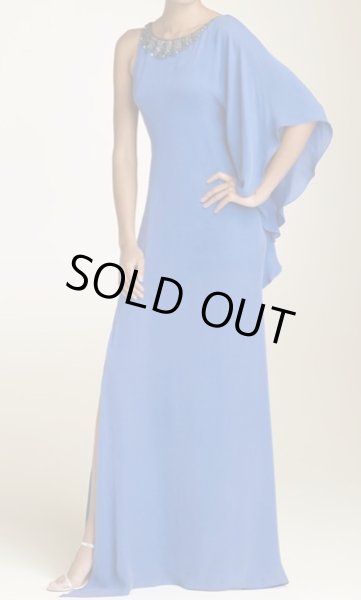 画像1: 【クリスチャン・アルフォンソ愛用】BCBG MAXAZRIA　blue ruffled gown (1)