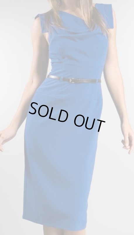 画像1: 【キャサリンハイグル愛用】Black Halo Classic Jackie O Dressロイヤルブルー (1)