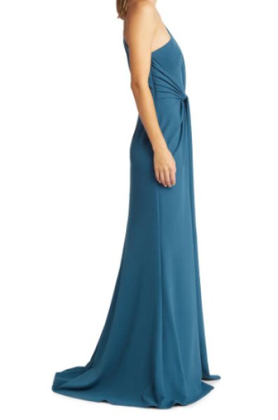 画像3: セール!Tadashi Shoji  タダシショージ  BRISTOL DRAPED TWIST KNOT GOWN  ブルー系  04033 (3)