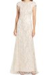 画像1: 限定セール！Tadashi Shoji タダシショージ    LINNEA BEADED TULLE GOWN　ピンク系 (1)