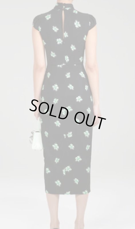 画像2: 1点のみ即発！【ファムケ•ヤンセン愛用、テレビ使用】Self Portrait　セルフポートレート　Pansy Print Stretch Crepe Midi Dress  10601 (2)