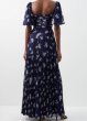 画像2: 限定セール！Self Portrait　セルフポートレート　Pansy Print Pleated Chiffon Maxi Dress (2)