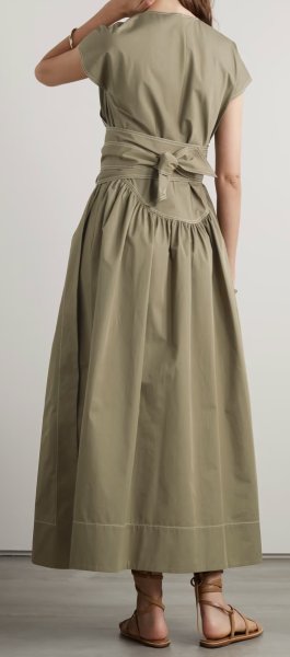 画像2: セール【佐々木希さん着用】Tory Burch トリーバーチ POPLIN WRAP DRESS (2)