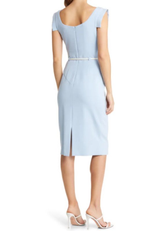 画像2: Black Halo ブラックヘイロー　 Jackie O Dress   マリブルー  20807 (2)