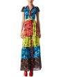 画像1: 再販売！【Amanda Kloots着用】Alice + Olivia アリスアンドオリビア　 Miranda Tiered Maxi Dress  62301 (1)