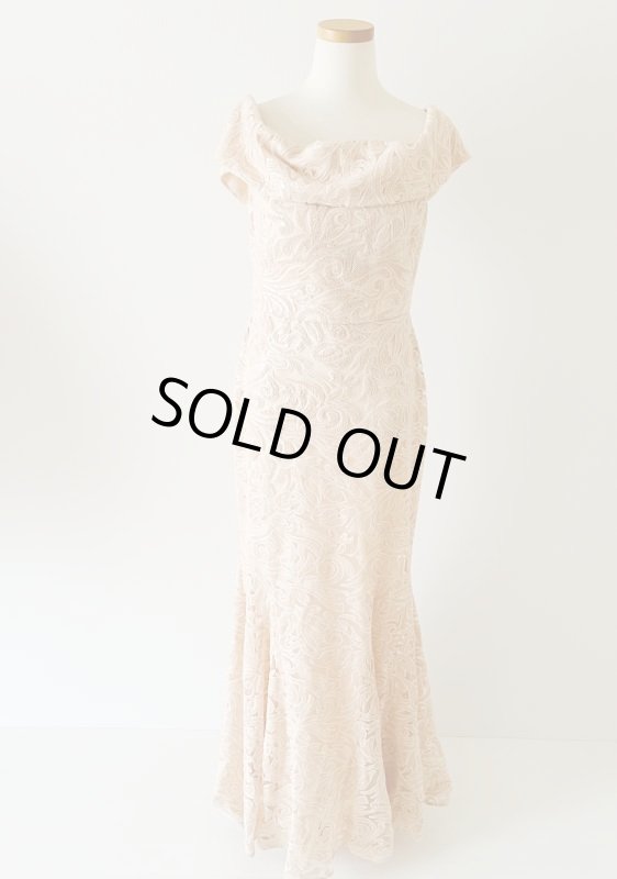 画像4: 即発！【映画に衣装提供】Eliza J   オフショルダースパンコールトランペットドレス  10301 (4)