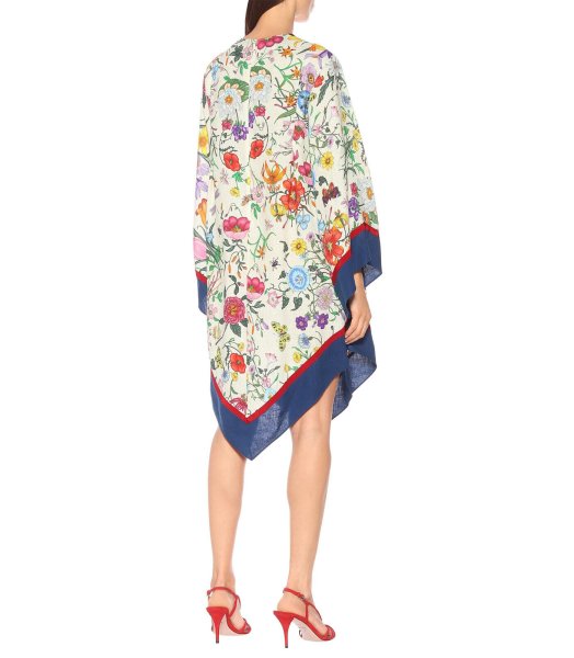 画像4: セール!GUCCI グッチ  Flora Print kimono Dress (4)