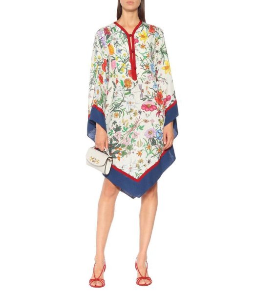 画像3: セール!GUCCI グッチ  Flora Print kimono Dress (3)