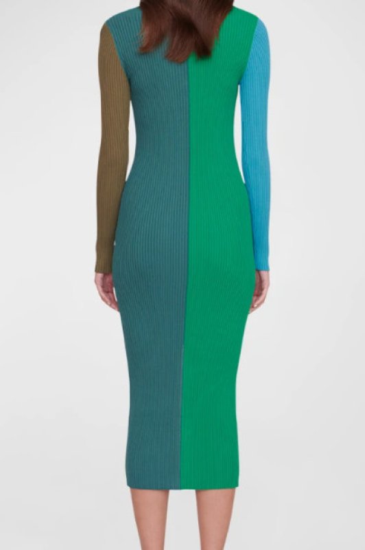 画像2: セール！STAUD スタウド　Shoko Sweater Midi Dress   FERN MULTI (2)