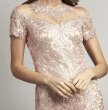 画像2: Tadashi Shoji タダシショージ  JACINTA SEQUIN EMBROIDERED DRESS  ピンク系 (2)