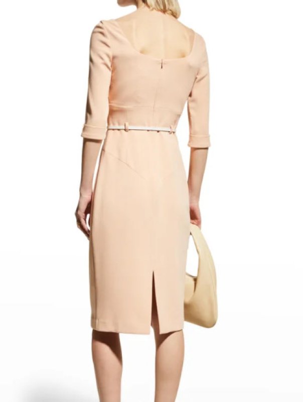 画像2: セール！【ドラマ多数使用】Black Halo ７分袖Jackie O Dress  FRESCO  20701 (2)