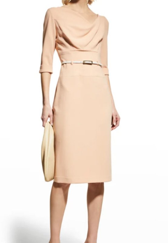 画像1: セール！【ドラマ多数使用】Black Halo ７分袖Jackie O Dress  FRESCO  20701 (1)