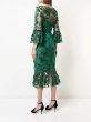 画像3: 【橋本環奈さん着用】Marchesa Notte マルケッサノッテ　EMBROIDERED 3D FLOWER MERMAID MIDI DRESS  4401 (3)