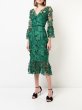 画像2: 【橋本環奈さん着用】Marchesa Notte マルケッサノッテ　EMBROIDERED 3D FLOWER MERMAID MIDI DRESS  4401 (2)