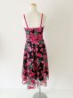 画像5: 1点のみ即発！Tadashi Shoji  タダシショージ Floral Embroidered Sweetheart Dress　ブラック、ピンク系  5801 (5)