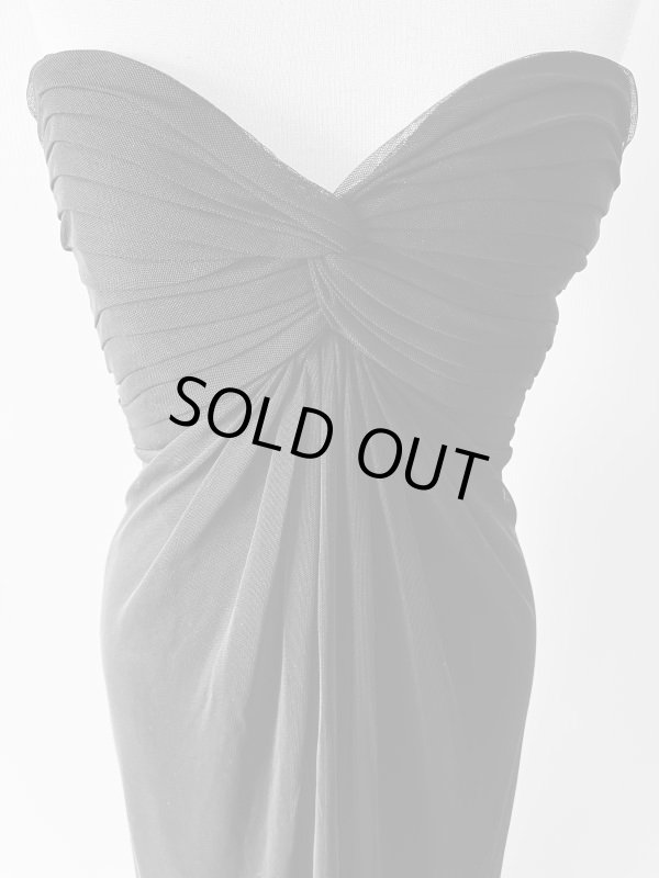 画像3: 即発！Tadashi Shoji タダシショージ  メッシュストラップレスドレス ブラック  51401 (3)