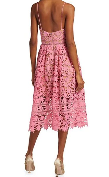 画像2: 【セレブ多数愛用】Self Portrait セルフポートレート Azaelea Dress ピンク  43001 (2)