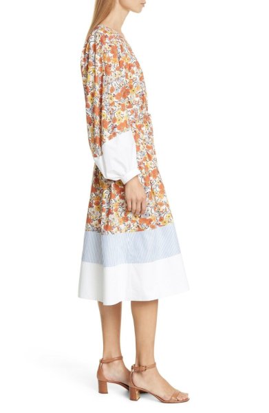 画像4: 【雑誌掲載】Tory Burch トリーバーチ 花柄長袖コットンドレス (4)