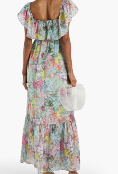 画像2: Alice + Olivia アリスアンドオリビア  Tempie ラッフルオフショルダードレス (2)