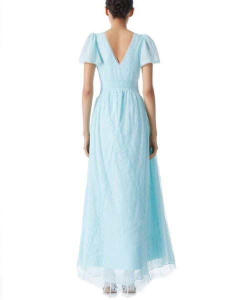 画像3: 【ニッキーヒルトン愛用】Alice + Olivia アリスアンドオリビア   charlsie dress ブルー  52001 (3)