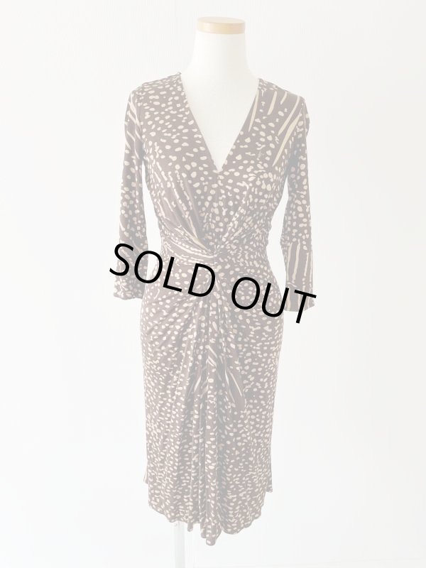 画像1: 1点のみ即発！Issa London イッサロンドン  Knot Front Silk Dress  52401 (1)