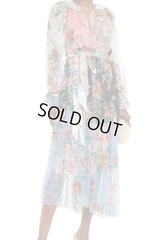 画像1: 限定セール！Zimmermann ジマーマン　Bellitude Spliced Silk Maxi Dress (1)