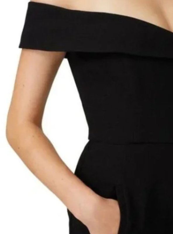 画像2: Black Halo 　yoli オフショルダージャンプスーツ　ブラック (2)