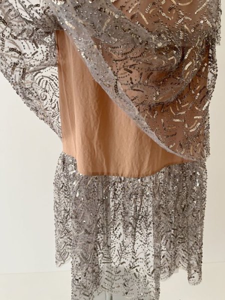 画像8: 【吉岡里帆さん着用】Self Portrait セルフポートレート Leaf sequin midi dress  6401 (8)
