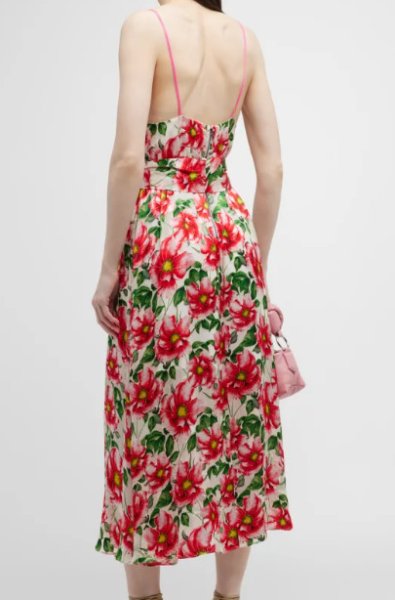 画像2: セール！【ニッキーヒルトン愛用】Alice + Olivia アリスアンドオリビア　  Samantha Midi Dress  05031 (2)