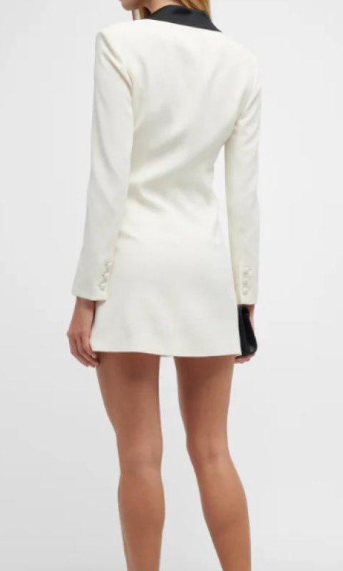 画像2: Alice + Olivia アリスアンドオリビア　 Kyrie タキシードミニドレス  11122 (2)