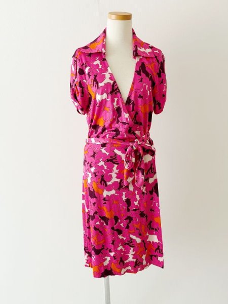 画像6: 【ヴァンサンカン掲載】Diane von Furstenberg  Jilda Two Dress  Eden Garden Pink Floral  61501 (6)
