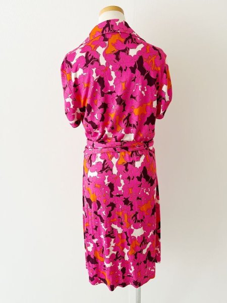画像8: 【ヴァンサンカン掲載】Diane von Furstenberg  Jilda Two Dress  Eden Garden Pink Floral  61501 (8)