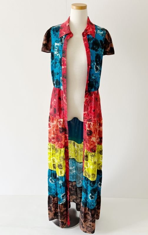 画像7: 再販売！【Amanda Kloots着用】Alice + Olivia アリスアンドオリビア　 Miranda Tiered Maxi Dress  62301 (7)