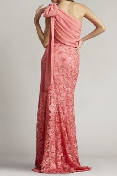 画像2: セール!Tadashi Shoji タダシショージ   DELANEY BOW SASH GOWN ピンク (2)