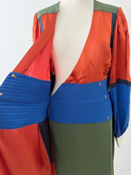 画像10: 1点のみ即発!【ドラマに衣装提供】Tory Burch トリーバーチ kola カラーブロックドレス  82201 (10)