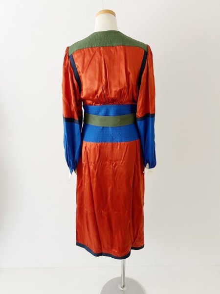 画像9: 1点のみ即発!【ドラマに衣装提供】Tory Burch トリーバーチ kola カラーブロックドレス  82201 (9)