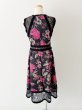 画像6: Tadashi Shoji タダシショージ   Sleeveless Floral Print Midi Dress　ピンク系  82601 (6)