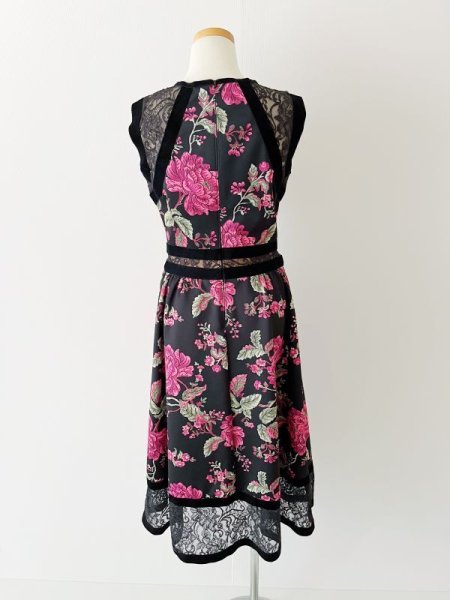 画像6: Tadashi Shoji タダシショージ   Sleeveless Floral Print Midi Dress ピンク系  82601 (6)