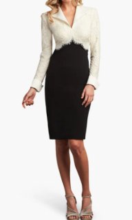 Tadashi Shoji タダシショージ ドット柄オフショルダードレス