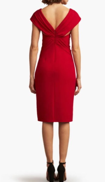 画像2: セール!Tadashi Shoji タダシショージ   STOLL  DRESS  レッド  12242 (2)