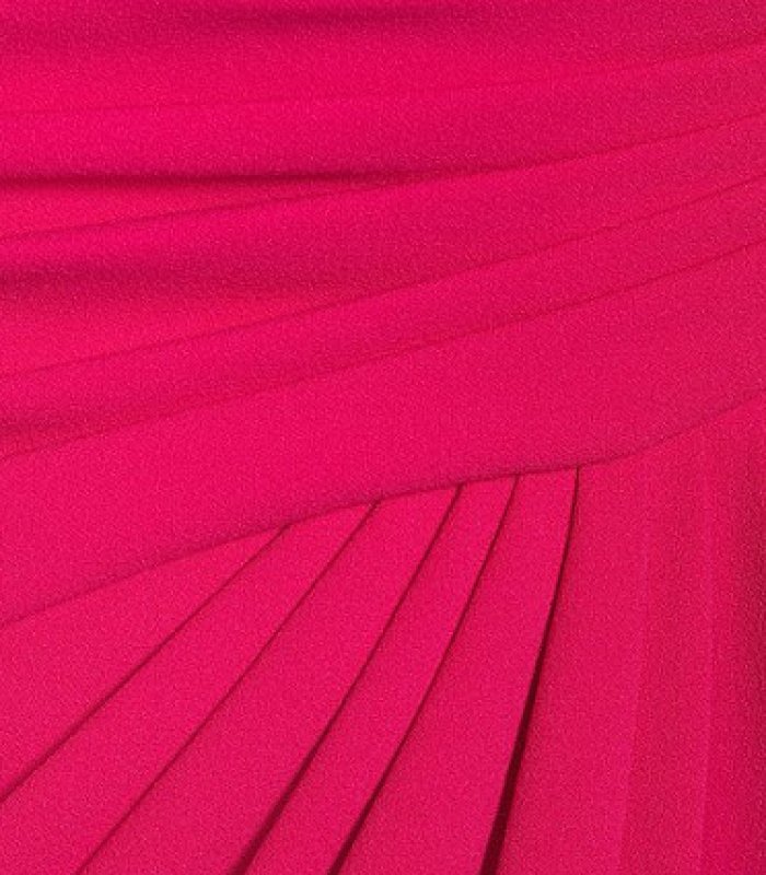 画像3: Tadashi Shoji  タダシショージ    ワンショルダーサイドドレープドレス　ピンク (3)