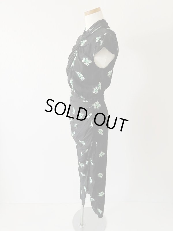 画像5: 1点のみ即発！【ファムケ•ヤンセン愛用、テレビ使用】Self Portrait　セルフポートレート　Pansy Print Stretch Crepe Midi Dress  10601 (5)